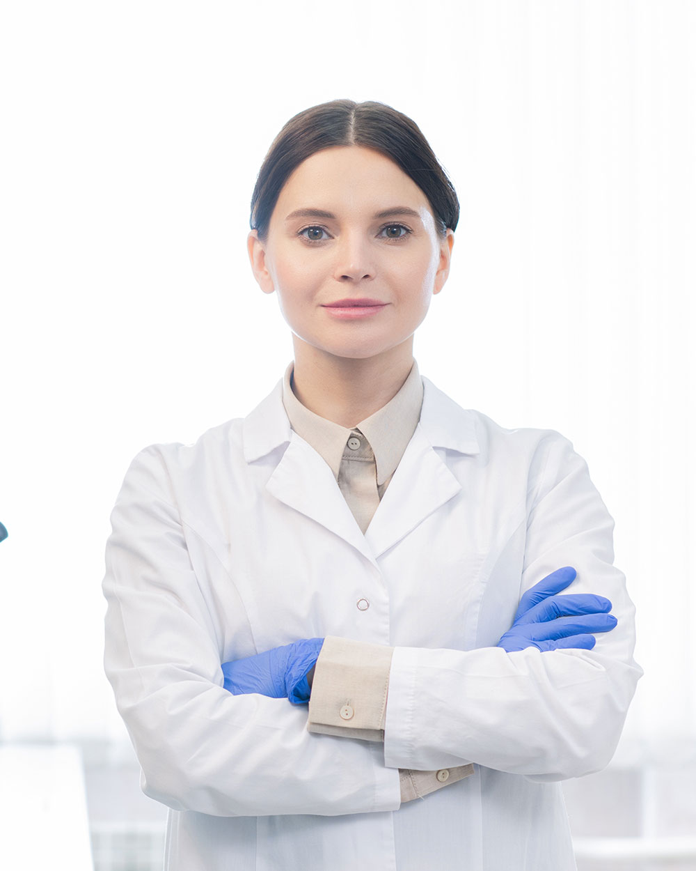 confident female medical scientist EAKV4DX